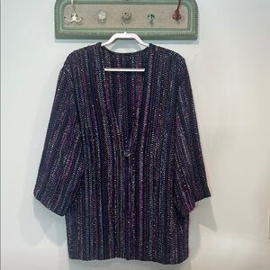 Vintage Penelope Distinctive Handweaving California Sweater Jacket Cardigan M/L
